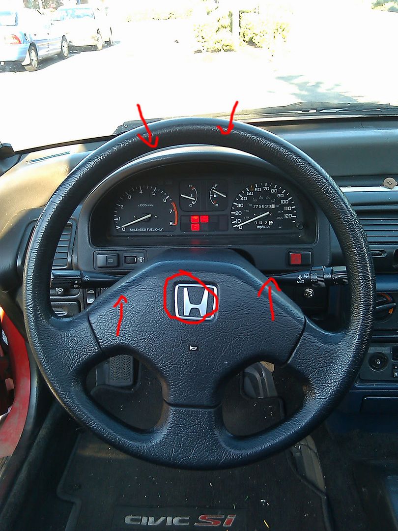 How to remove honda crx steering wheel #5