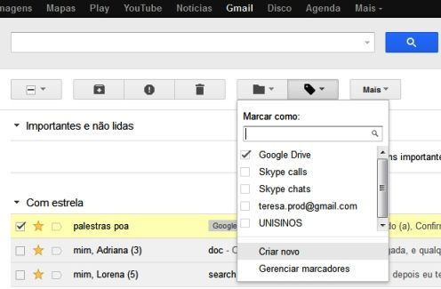 Crie um novo marcador com o nome Google Drive (Foto: Reprodução)
