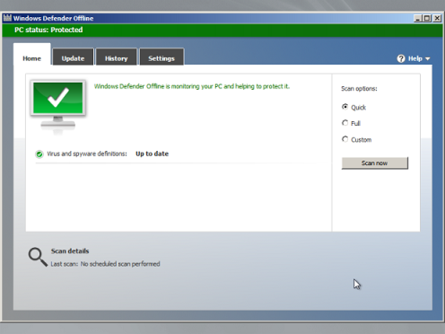 Windows Defender Offline (Foto: Reprodução/Helito Bijora)