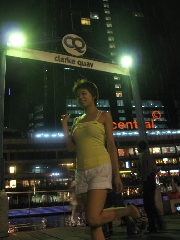 Clark Quay Obligatory pose at Clark Quay.