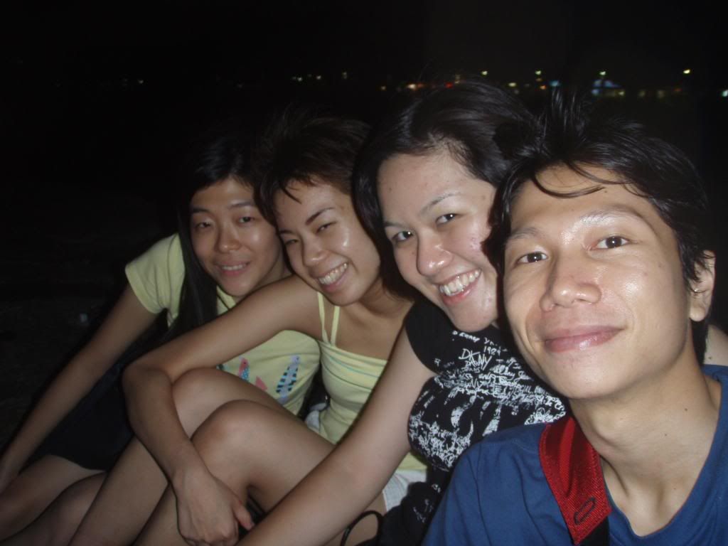 EastCoastPark Us at East Coast Park post rollerblading. I remember after this shot was taken a cockroach scuttled beneath us, resulting in chaos as Yvonne and I were screaming and screeching to high heavens.