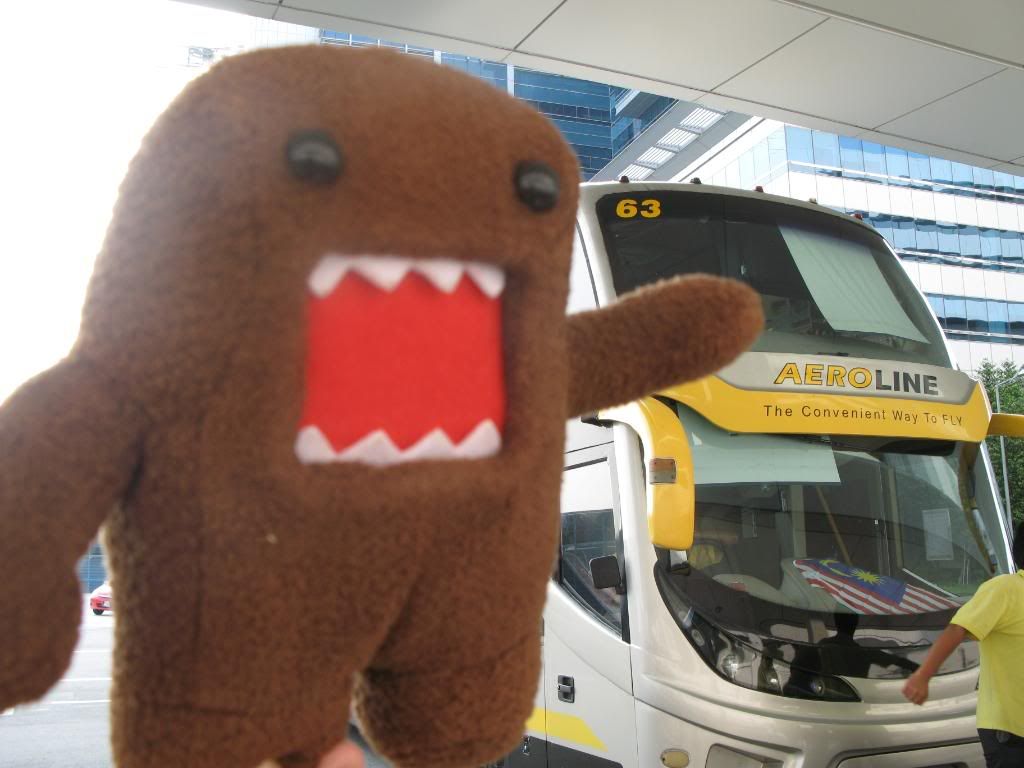 Domokun Bus 1 Domokun approves of Aeroline. Yes, we got the whole bus to ourselves!