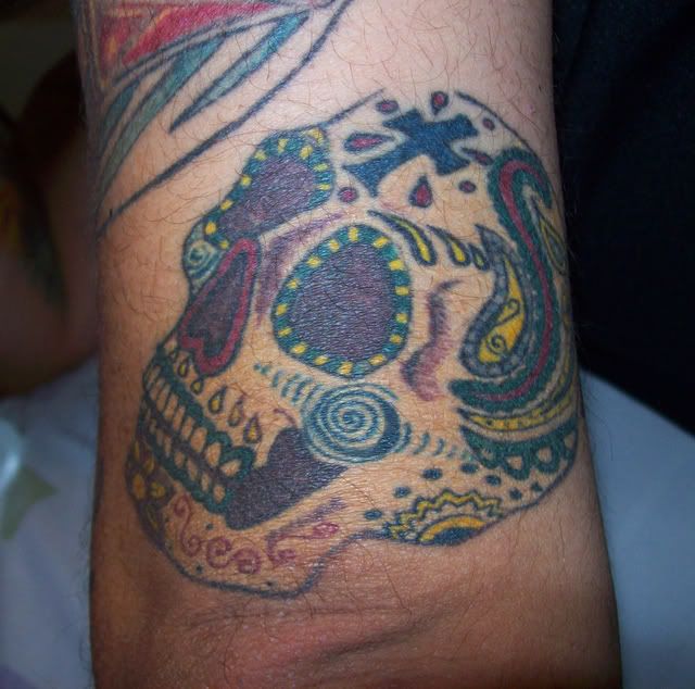 day of dead tattoos for guys. Day Dead Skull Tattoos