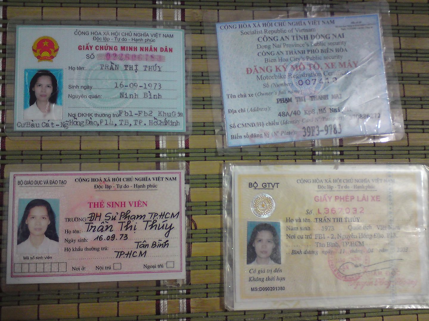 Tìm chủ cà vẹt xe + bằng lái + CMND ^^ - 1