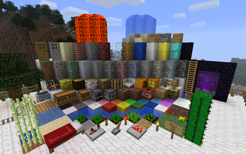 [1.9P] 128x128 Papercraft Resource Packs Mapping and Modding