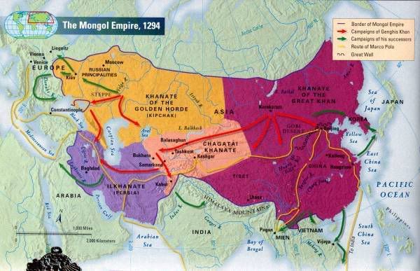 mongol empire1294