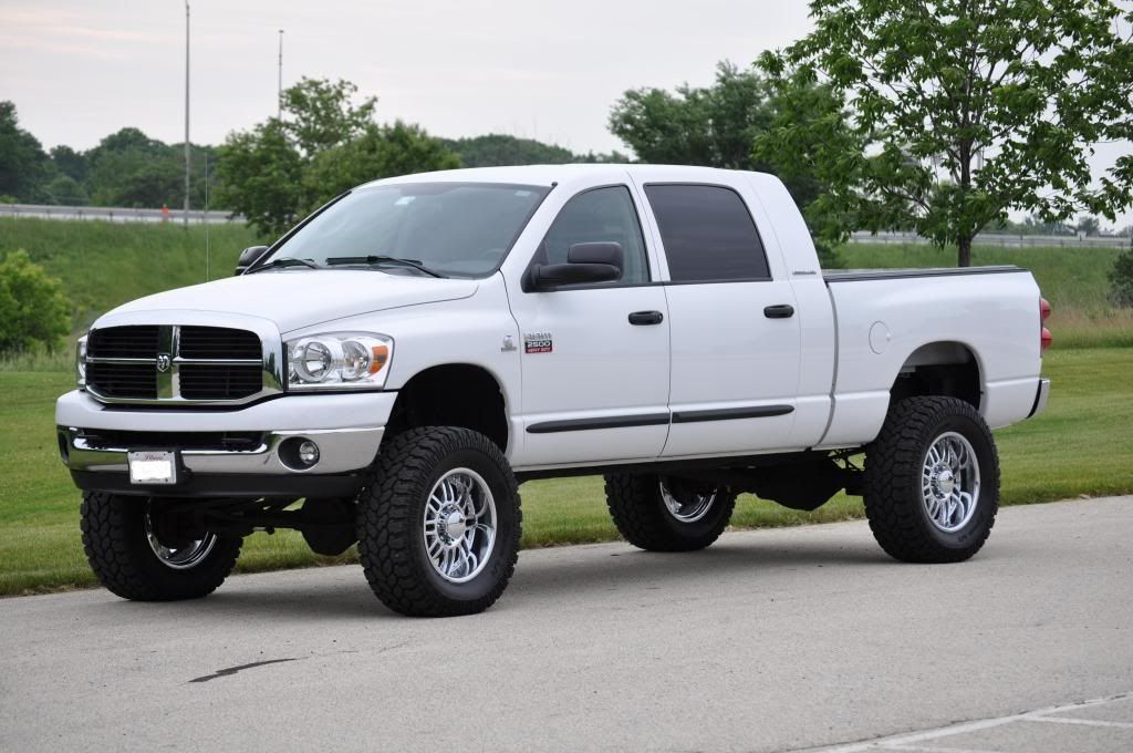 Dodge Ram Lifted Black. a bit (lack chin spoiler)