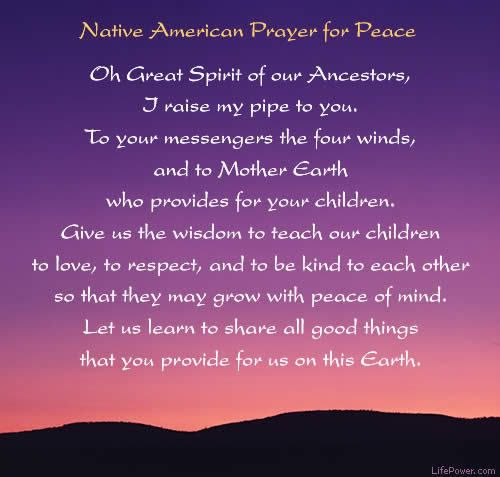 Native American Prayer For Peace Pictures, Images and Photos