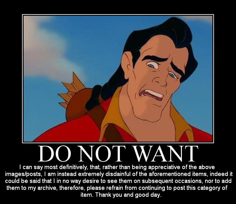 Disney Characters Do Not Want...Anything!