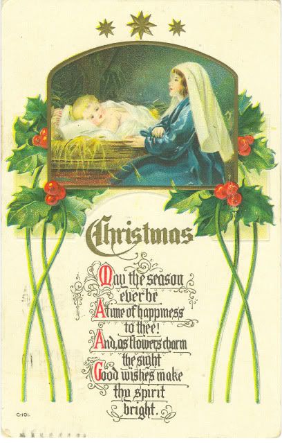 vintage christmas card photo: vintage chirstmas postcard christmas_postcard_39.jpg