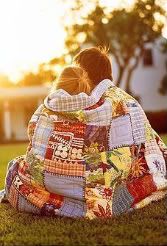 watching sunset with blanket Pictures, Images and Photos