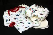 SMALL Little Guy Bamboo Diaper Gift Set by Lil'Adi