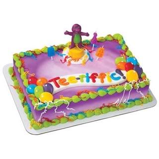 Barney Birthday Cake on Barbie Birthday Cakes   Decopac Maufactures Licensed Character Cake