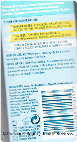 T-Zone: Skin Perfect Pore Tightening Cleanser