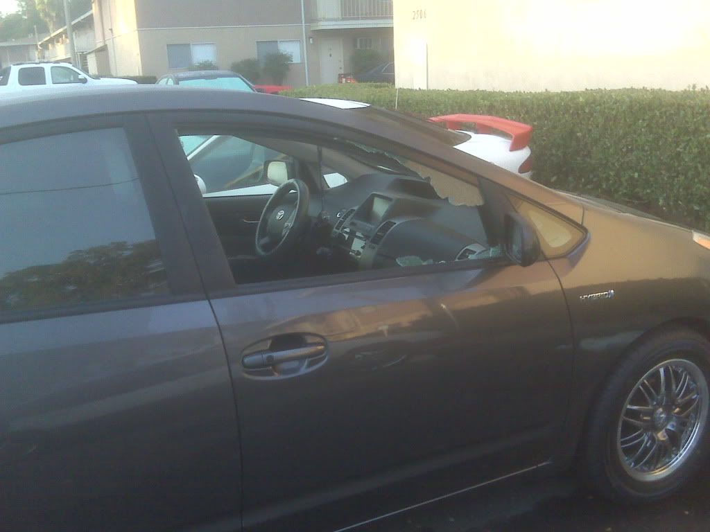 my poor 08 prius got broken in... PriusChat