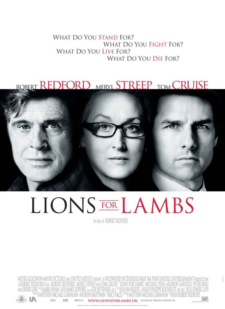 Originele filmposter van 'Lions for Lambs', 2007
