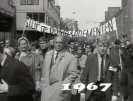 Vietnamdemonstratie in Amsterdam in 1967