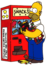 Homer Simpson photo: homer simpson homer_snacks.gif