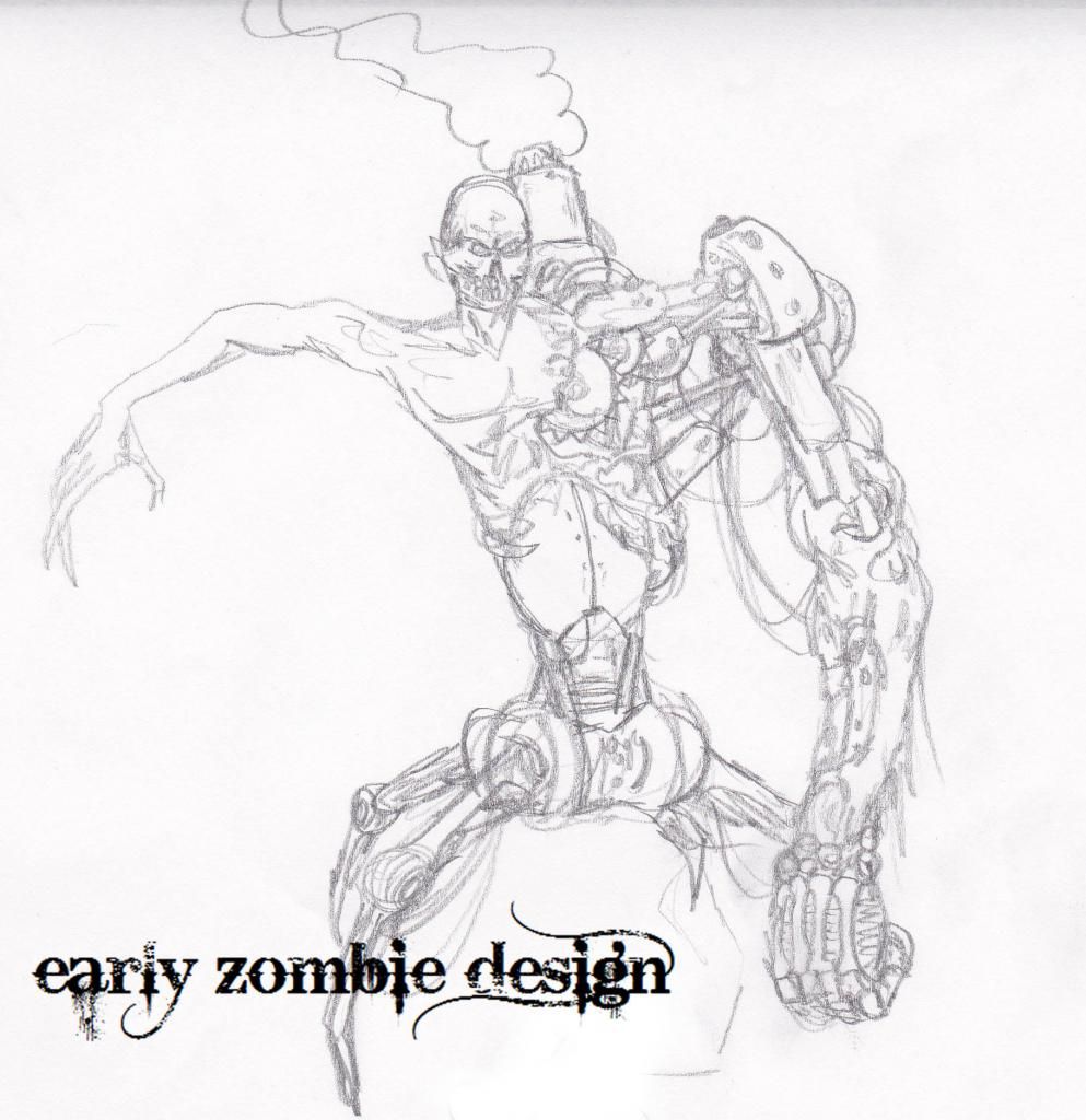 steampunk meets cyberpunk zombies? yup