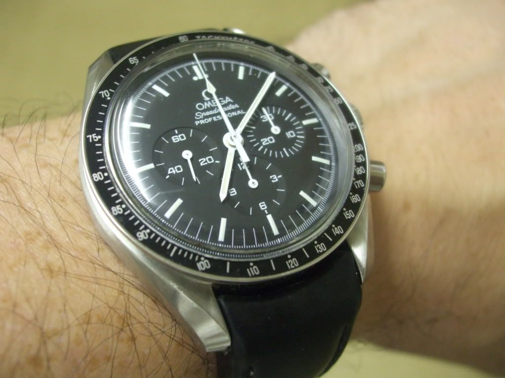 speedmaster reduced on wrist