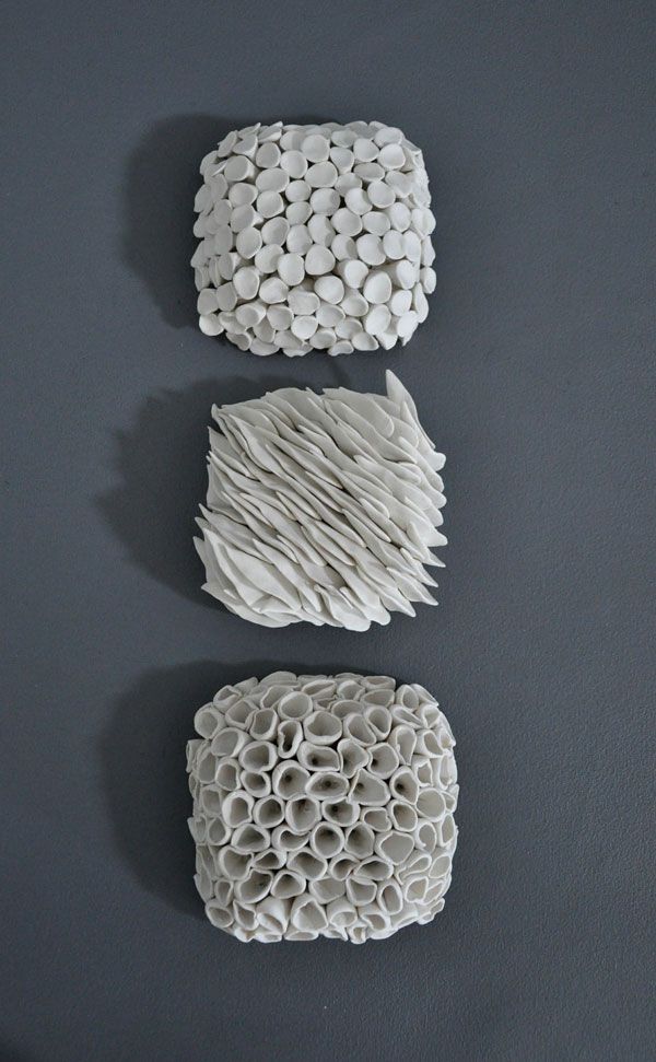 Handmade 3D porcelain tiles