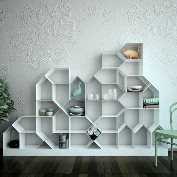 Citybook modular shelving by Mr. Less & Mrs. More