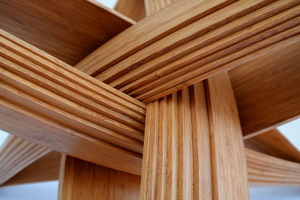 modern dining table legs details