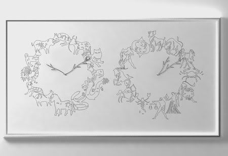 East Meets West Wall Clock
