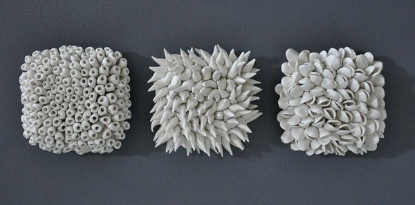 Handmade 3D porcelain tiles