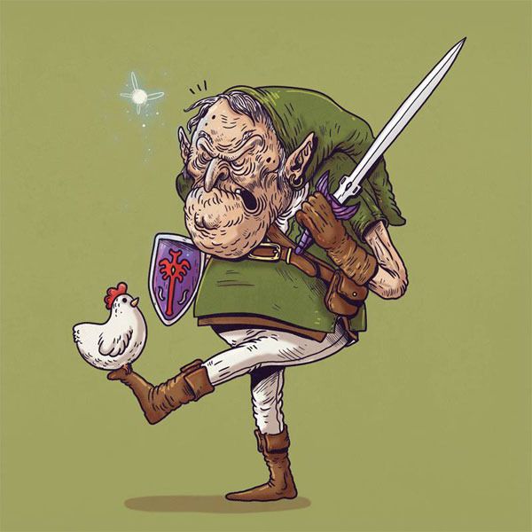 Old Super Heroes by Alex Solis