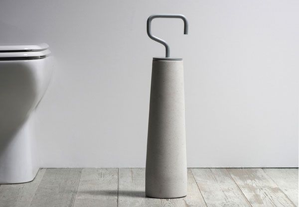 concrete toilet brush