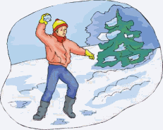 Sneeuw gooien Sneeuw gooien