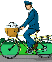 Postbode Op Fiets Postbode Op Fiets