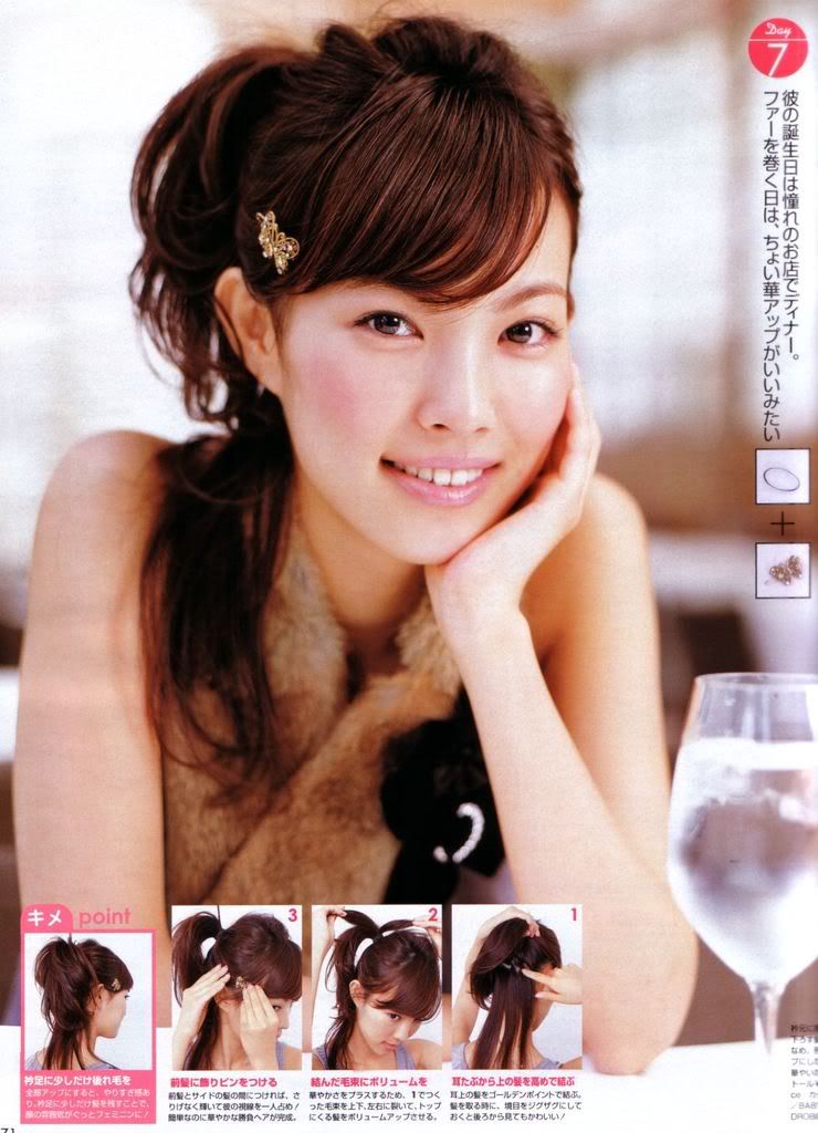 Cute Simple Hairstyle Tutorial Labels Hair Tutorials Japanese Magazine