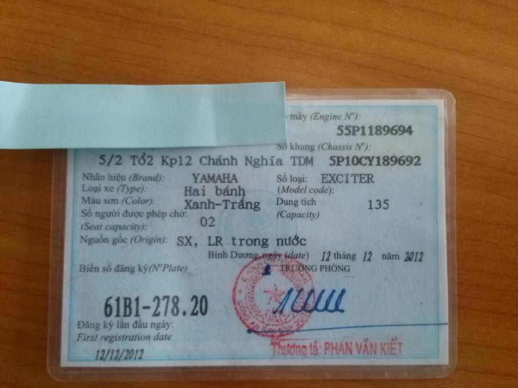 Bán Exciter 2012, xe ít đi, còn mới cứng