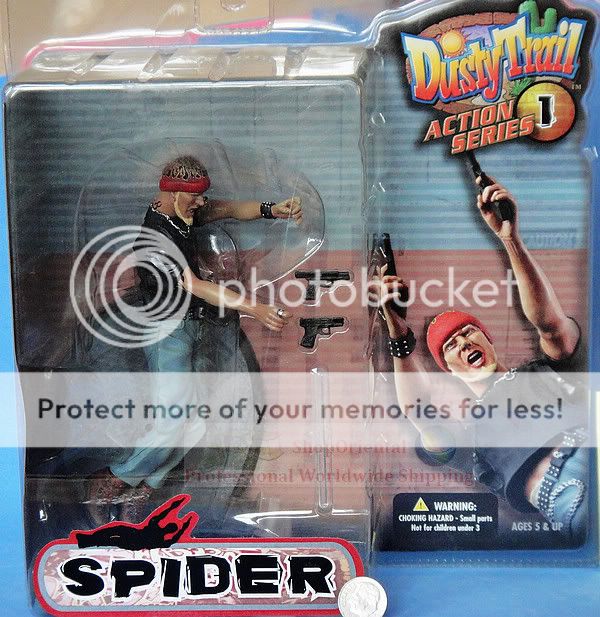 Dusty Trail action figure Spider psycho street gun fight Dusty_30006 