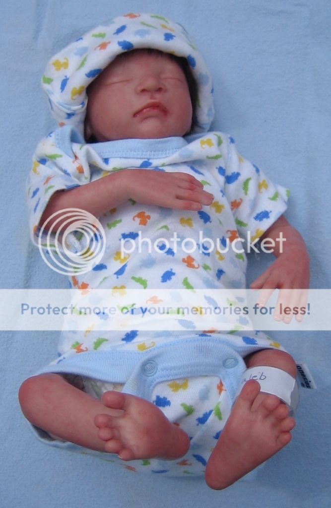 Beautiful Reborn Baby Doll Caleb OOAK by Heather Boneham Must See Really Cute