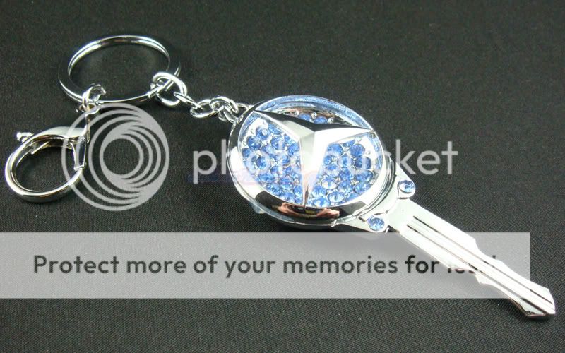 Motor Car Key Ring Keychain Rhinestone Mercedes BENZ B  