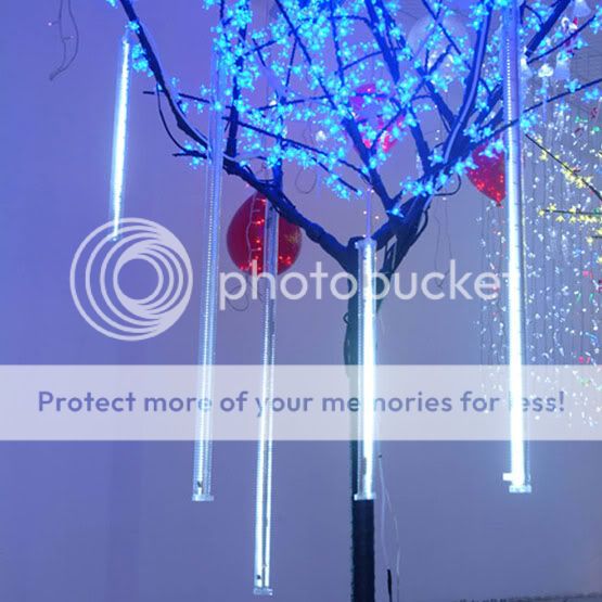 Snowfall Lights Christmas Holiday LED Rain Light Tubes Icicle Cool 