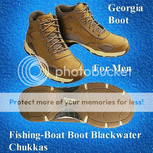 Georgia Boot Fishing Boat Boots   Blackwater Chukkas Size 11.5