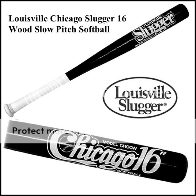 Louisville Chicago Slugger 16 Wood Slow Pitch Softball  