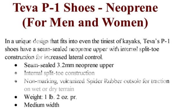 Teva P 1 Shoes Neoprene (Men & Women) Size 8,9,12  