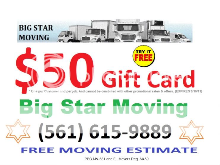 ?Boca Raton moving $199 moving