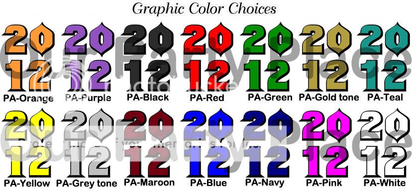 10 Graduation Block 2012 Scratch Off Game Personalized Party favors 