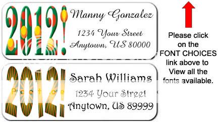 30 Graduation 2012 Personalized Return Address Labels Style A  