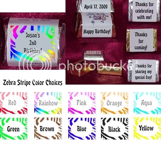 Personalized Baby Shower Candy Wrappers