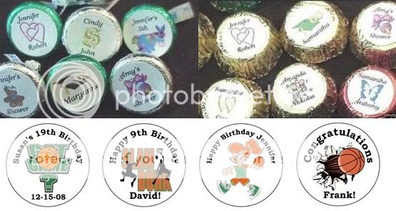 108 BASKETBALL Candy Kiss Labels Favors BIRTHDAY Kisses  