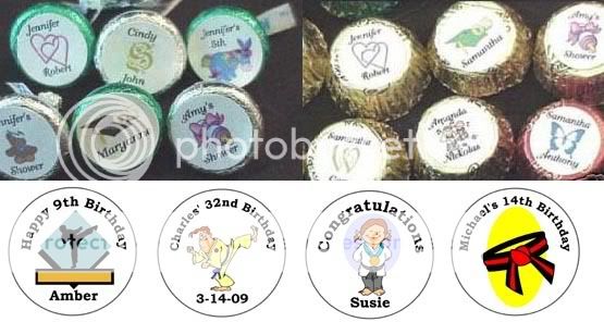 Round Judo Karate Martial Arts Themed Candy Labels