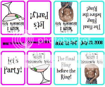 14 Bachelorette Themed Mint Box LABELS